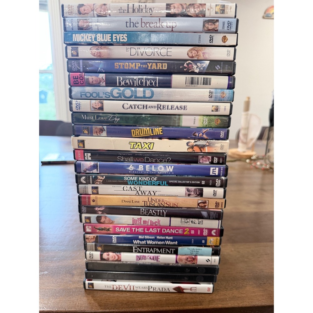 Lot of 24 DVD Movies PG-13 Rated Romance Comedy Drama Cast Away Pearl Harbor